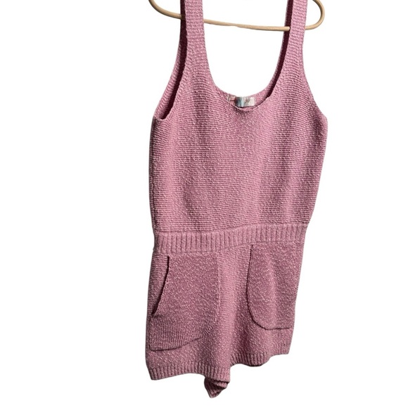 FP Beach Declan Romper Pink Size Medium Knit Romper Only - Picture 3 of 16